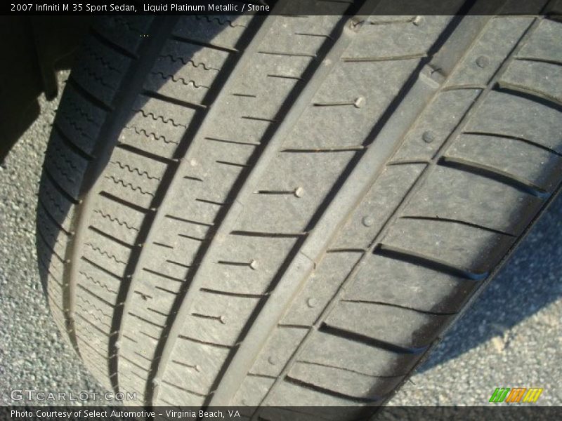 Liquid Platinum Metallic / Stone 2007 Infiniti M 35 Sport Sedan