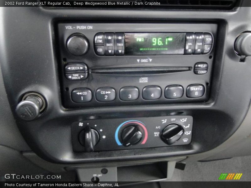 Deep Wedgewood Blue Metallic / Dark Graphite 2002 Ford Ranger XLT Regular Cab