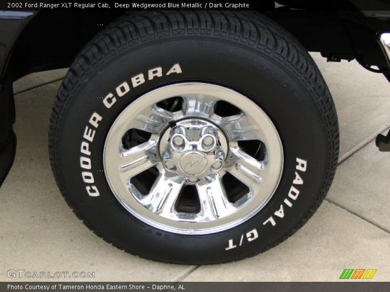 Deep Wedgewood Blue Metallic / Dark Graphite 2002 Ford Ranger XLT Regular Cab
