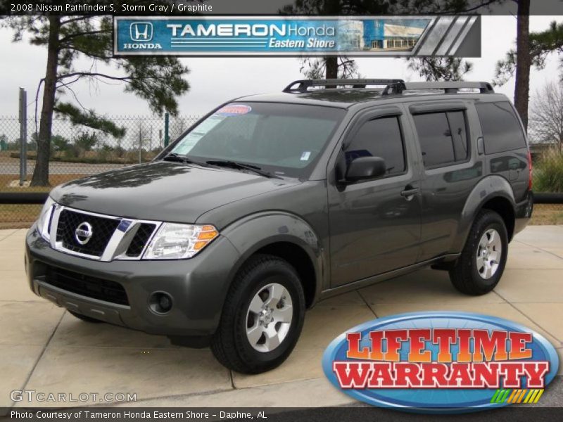 Storm Gray / Graphite 2008 Nissan Pathfinder S