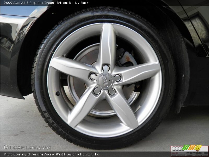 Brilliant Black / Black 2009 Audi A4 3.2 quattro Sedan