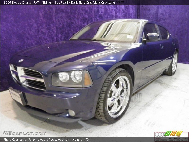 Midnight Blue Pearl / Dark Slate Gray/Light Graystone 2006 Dodge Charger R/T