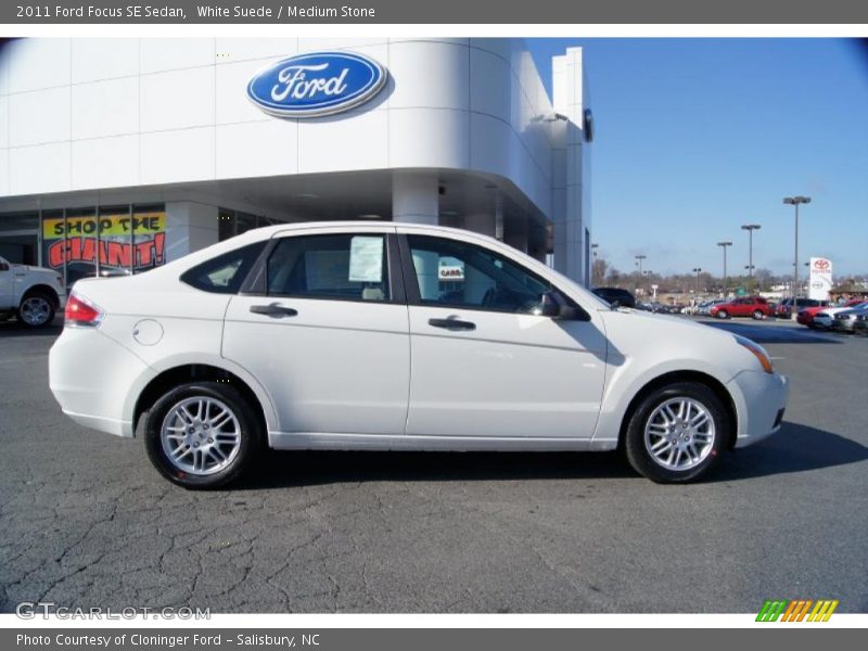White Suede / Medium Stone 2011 Ford Focus SE Sedan