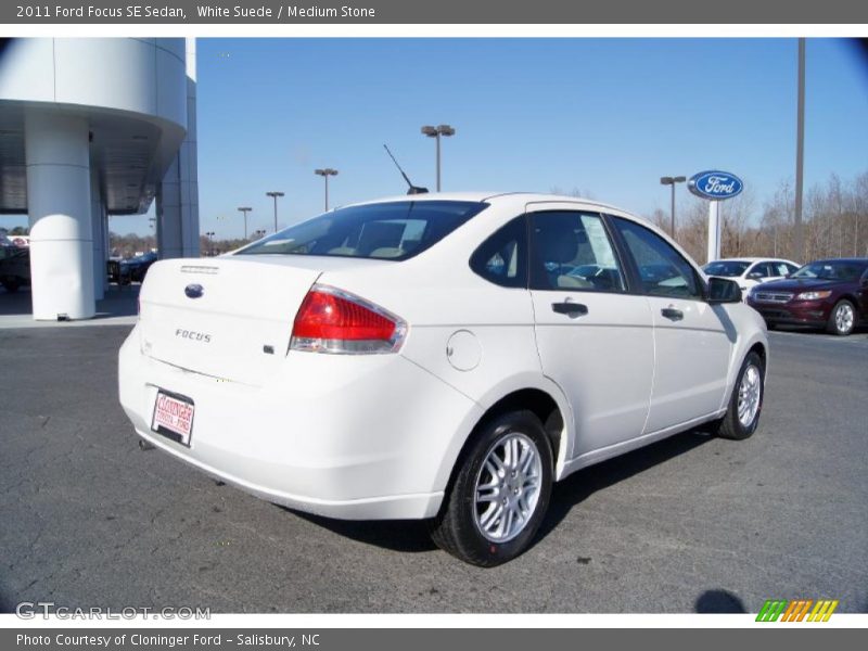 White Suede / Medium Stone 2011 Ford Focus SE Sedan