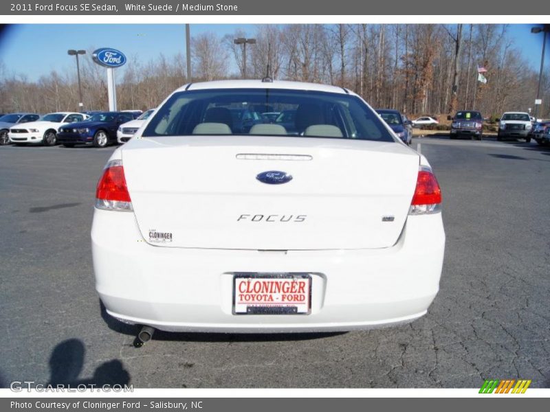 White Suede / Medium Stone 2011 Ford Focus SE Sedan
