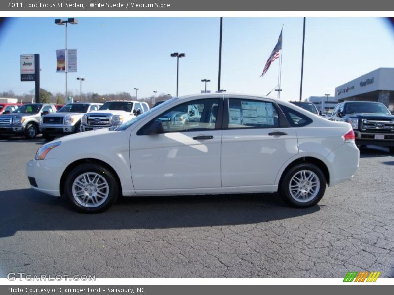 White Suede / Medium Stone 2011 Ford Focus SE Sedan
