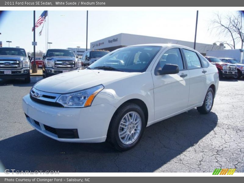 White Suede / Medium Stone 2011 Ford Focus SE Sedan