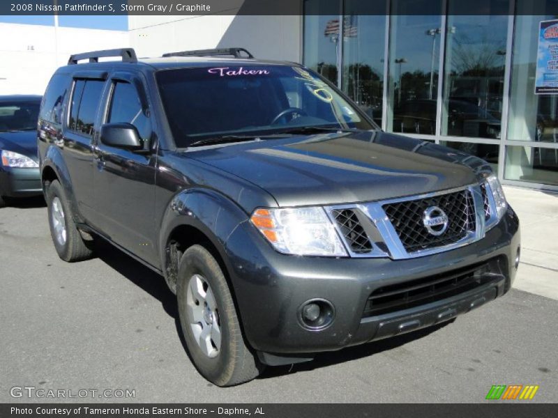 Storm Gray / Graphite 2008 Nissan Pathfinder S