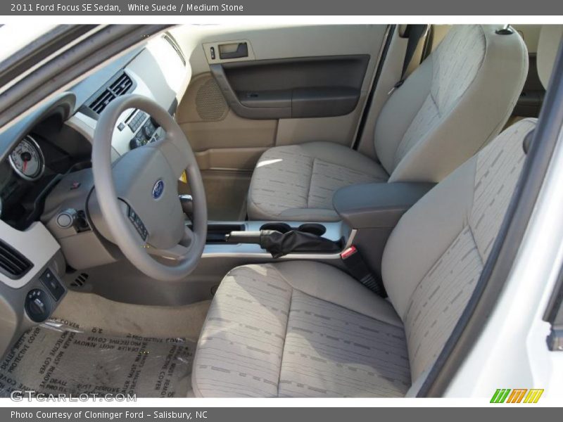 White Suede / Medium Stone 2011 Ford Focus SE Sedan