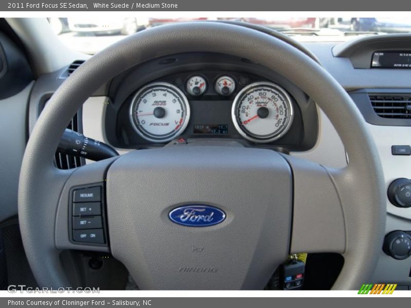 White Suede / Medium Stone 2011 Ford Focus SE Sedan