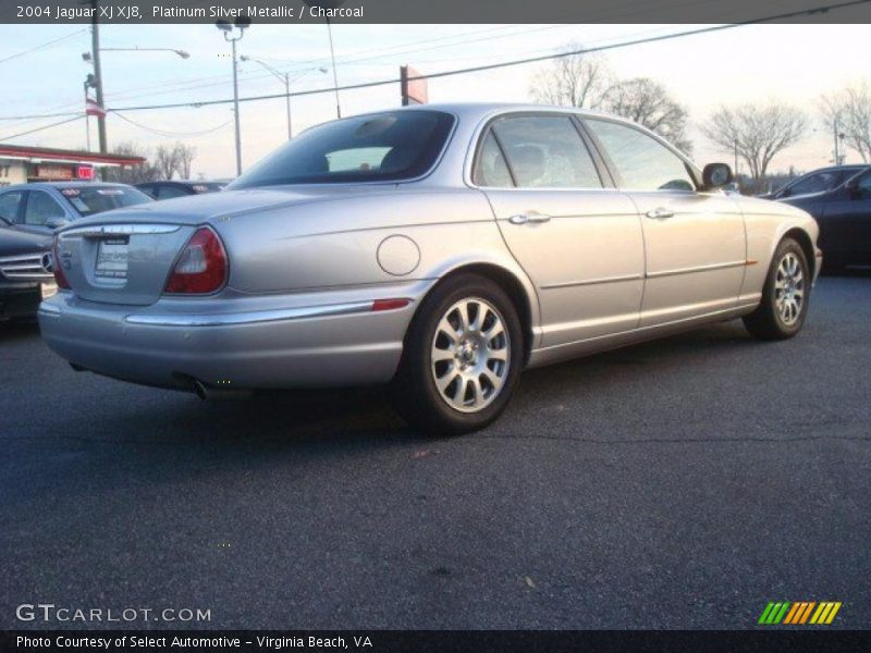 Platinum Silver Metallic / Charcoal 2004 Jaguar XJ XJ8