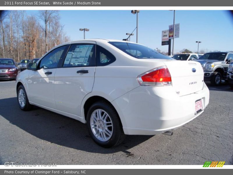 White Suede / Medium Stone 2011 Ford Focus SE Sedan