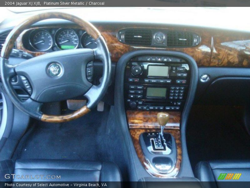 Platinum Silver Metallic / Charcoal 2004 Jaguar XJ XJ8
