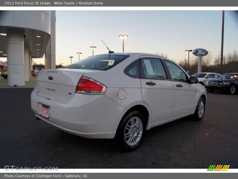 White Suede / Medium Stone 2011 Ford Focus SE Sedan