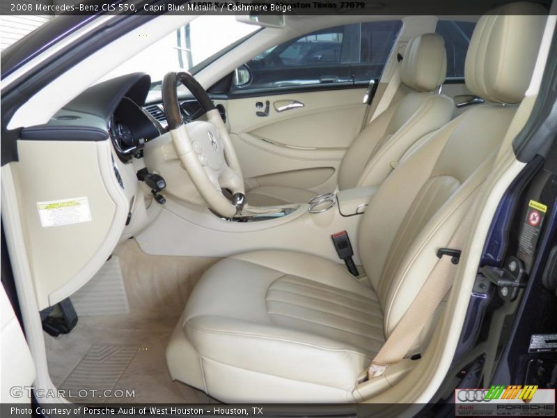 Capri Blue Metallic / Cashmere Beige 2008 Mercedes-Benz CLS 550