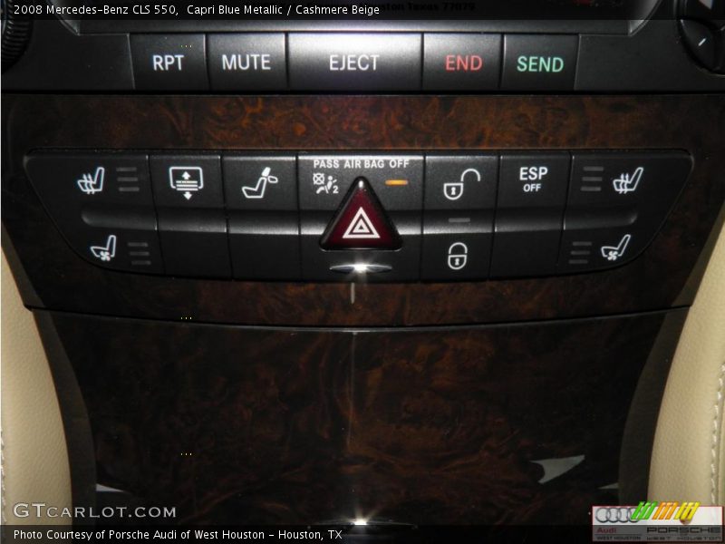 Capri Blue Metallic / Cashmere Beige 2008 Mercedes-Benz CLS 550