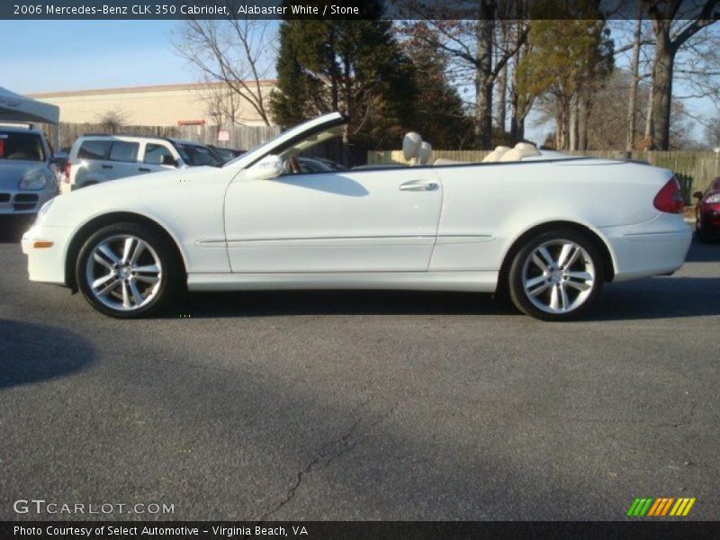 Alabaster White / Stone 2006 Mercedes-Benz CLK 350 Cabriolet