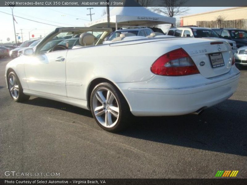 Alabaster White / Stone 2006 Mercedes-Benz CLK 350 Cabriolet
