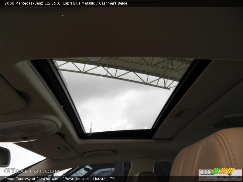 Capri Blue Metallic / Cashmere Beige 2008 Mercedes-Benz CLS 550
