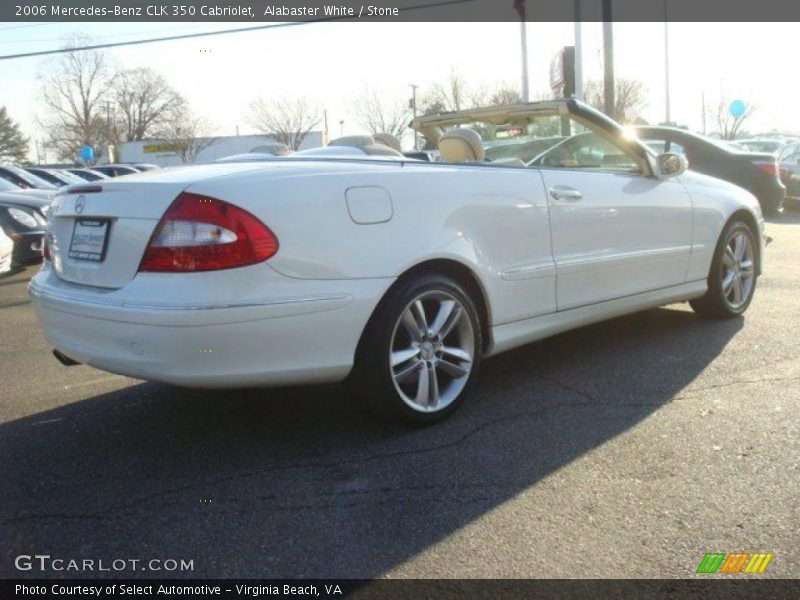 Alabaster White / Stone 2006 Mercedes-Benz CLK 350 Cabriolet