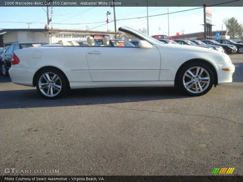 Alabaster White / Stone 2006 Mercedes-Benz CLK 350 Cabriolet