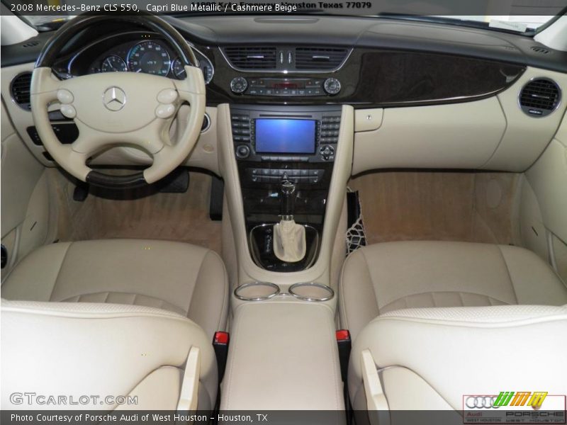 Capri Blue Metallic / Cashmere Beige 2008 Mercedes-Benz CLS 550