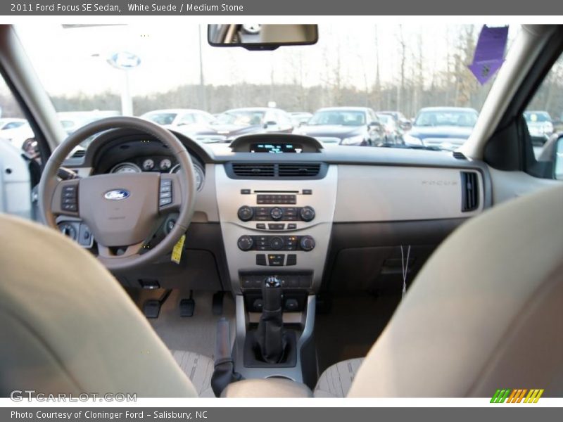 White Suede / Medium Stone 2011 Ford Focus SE Sedan