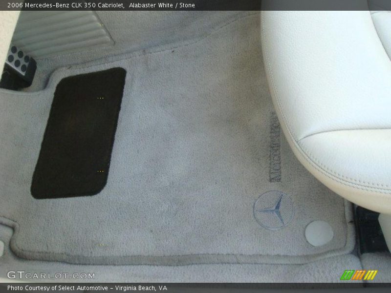 Alabaster White / Stone 2006 Mercedes-Benz CLK 350 Cabriolet