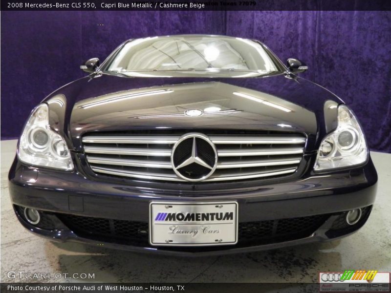 Capri Blue Metallic / Cashmere Beige 2008 Mercedes-Benz CLS 550