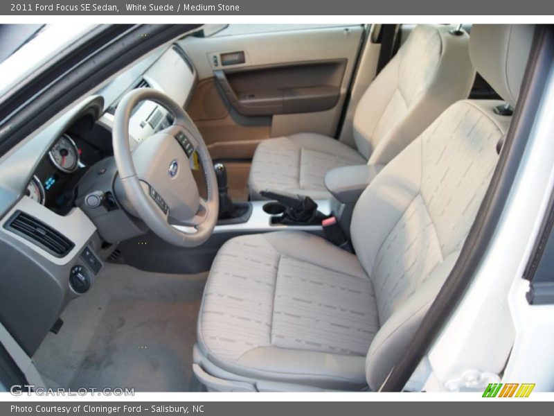White Suede / Medium Stone 2011 Ford Focus SE Sedan