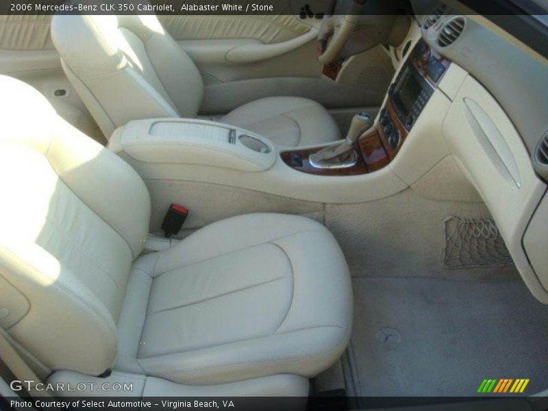 Alabaster White / Stone 2006 Mercedes-Benz CLK 350 Cabriolet
