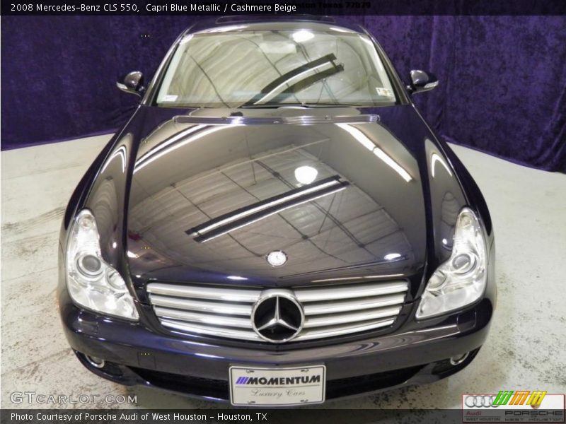 Capri Blue Metallic / Cashmere Beige 2008 Mercedes-Benz CLS 550