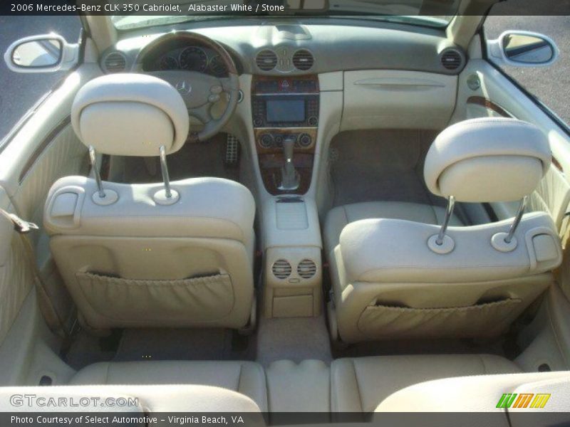 Alabaster White / Stone 2006 Mercedes-Benz CLK 350 Cabriolet