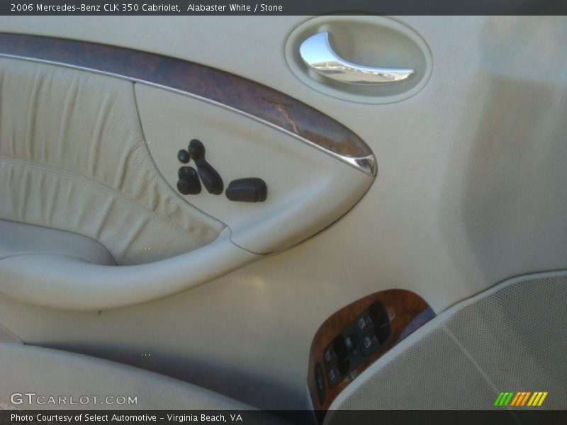 Alabaster White / Stone 2006 Mercedes-Benz CLK 350 Cabriolet