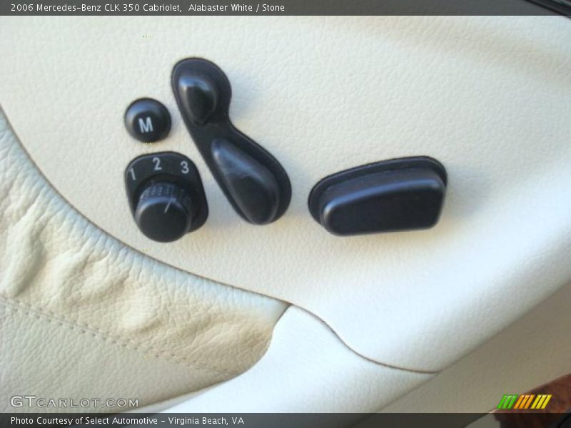 Alabaster White / Stone 2006 Mercedes-Benz CLK 350 Cabriolet