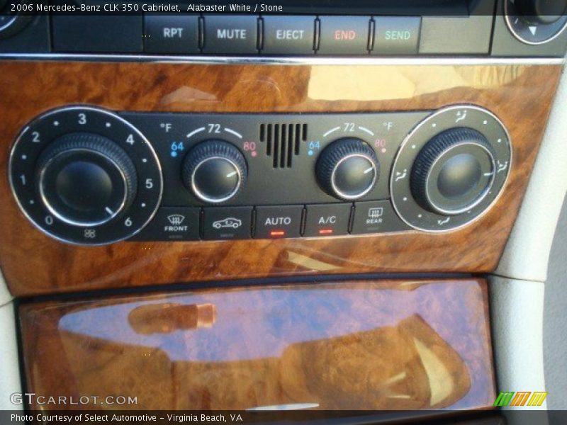 Controls of 2006 CLK 350 Cabriolet