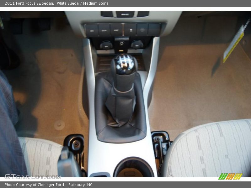 White Suede / Medium Stone 2011 Ford Focus SE Sedan