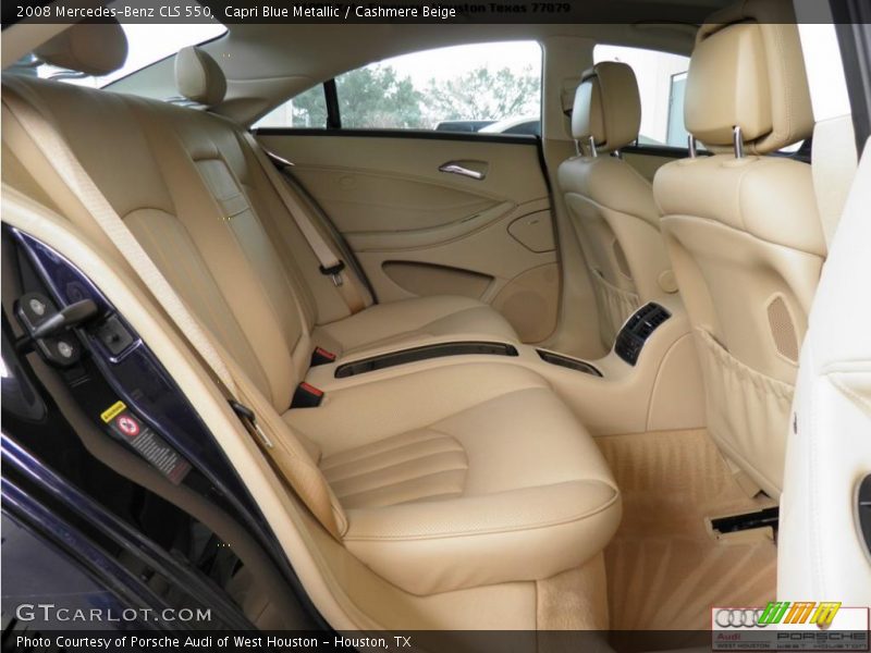 Capri Blue Metallic / Cashmere Beige 2008 Mercedes-Benz CLS 550