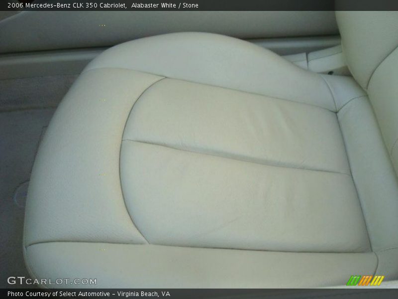 Alabaster White / Stone 2006 Mercedes-Benz CLK 350 Cabriolet