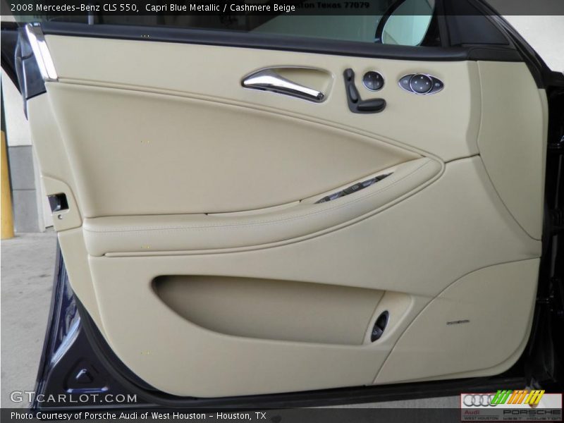 Capri Blue Metallic / Cashmere Beige 2008 Mercedes-Benz CLS 550