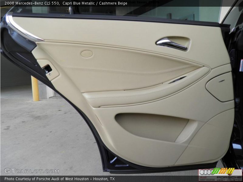 Capri Blue Metallic / Cashmere Beige 2008 Mercedes-Benz CLS 550