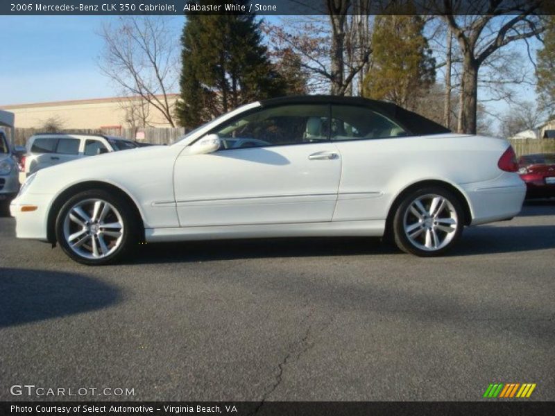 Alabaster White / Stone 2006 Mercedes-Benz CLK 350 Cabriolet