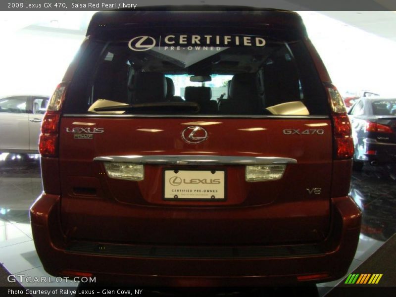 Salsa Red Pearl / Ivory 2008 Lexus GX 470
