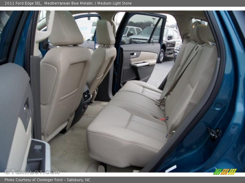 Mediterranean Blue Metallic / Medium Light Stone 2011 Ford Edge SEL