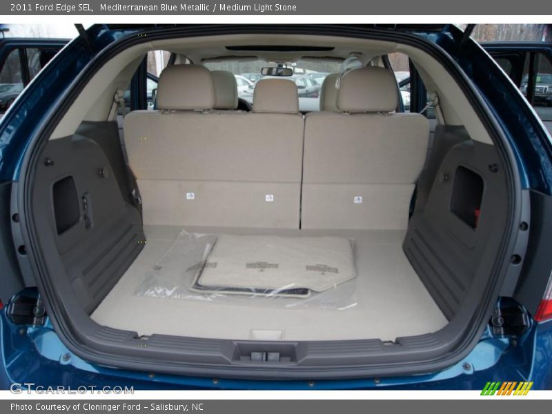 Mediterranean Blue Metallic / Medium Light Stone 2011 Ford Edge SEL