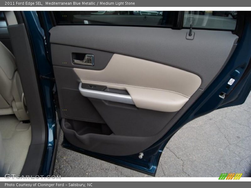 Mediterranean Blue Metallic / Medium Light Stone 2011 Ford Edge SEL