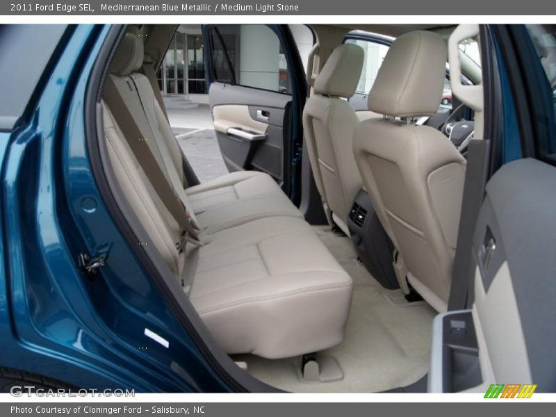 Mediterranean Blue Metallic / Medium Light Stone 2011 Ford Edge SEL