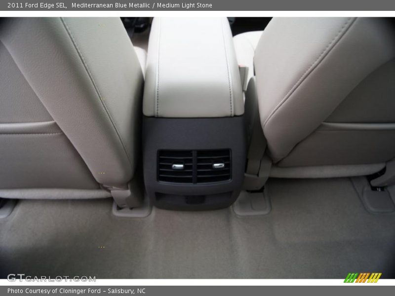 Mediterranean Blue Metallic / Medium Light Stone 2011 Ford Edge SEL