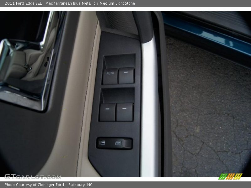 Mediterranean Blue Metallic / Medium Light Stone 2011 Ford Edge SEL