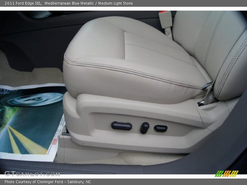 Mediterranean Blue Metallic / Medium Light Stone 2011 Ford Edge SEL